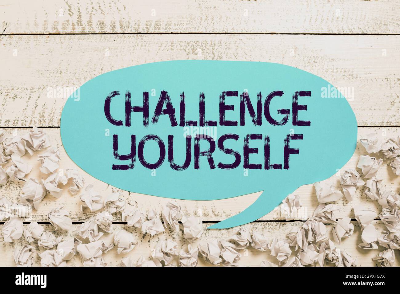 Inspiration showing sign Challenge Yourself, Business idea Setting ...