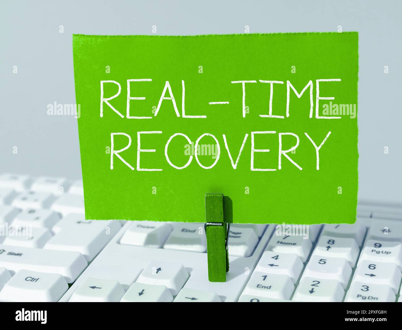 Sign displaying Real Time Recovery, Business idea maximum time period ...