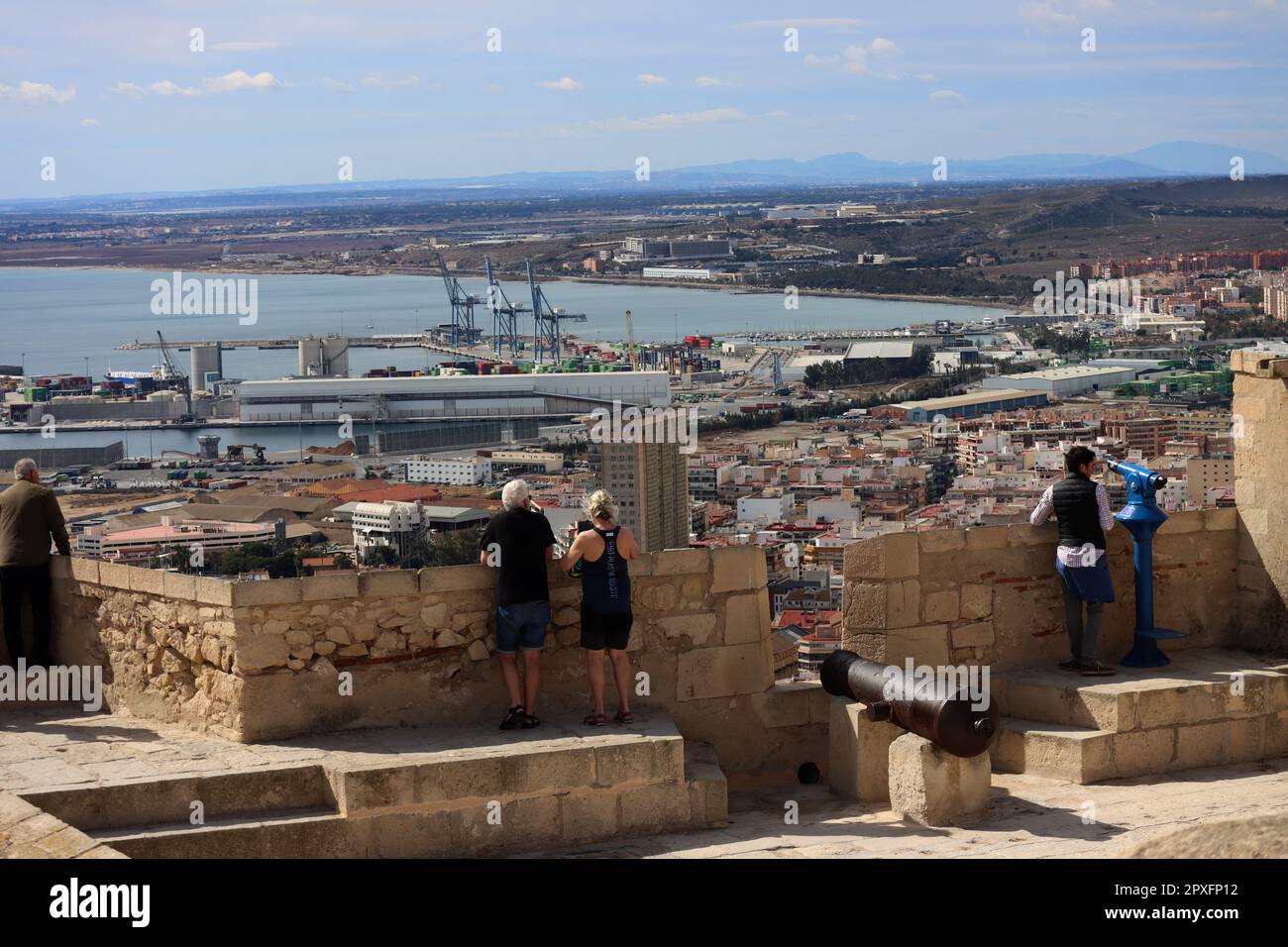 Santa Bárbara Castle Stock Photo Alamy