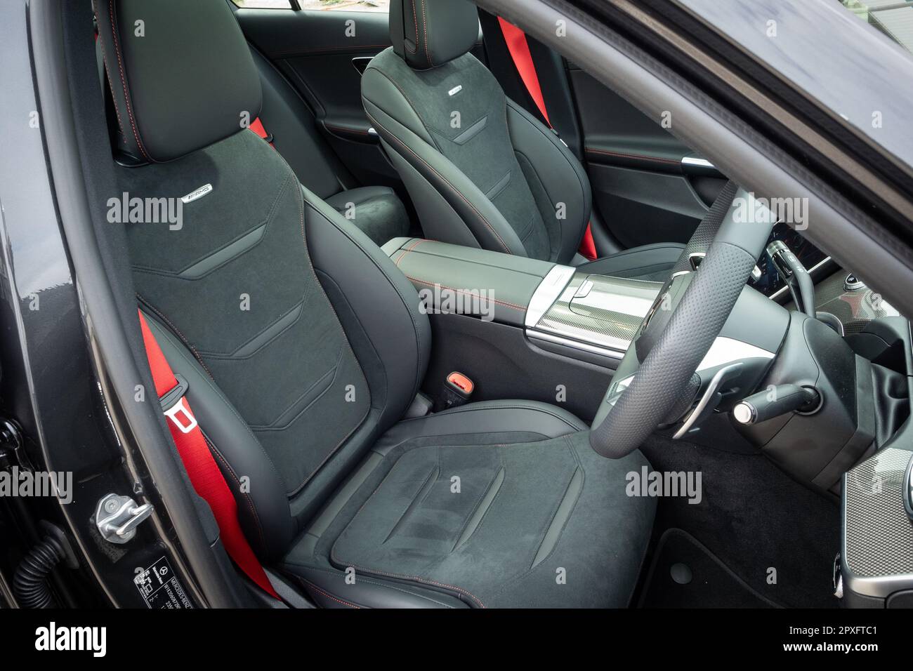 Hong Kong, China Jan 15 , 2023 : Mercedes-AMG C43 2023 Interior Jan 15 ,  2023 in Hong Kong Stock Photo - Alamy