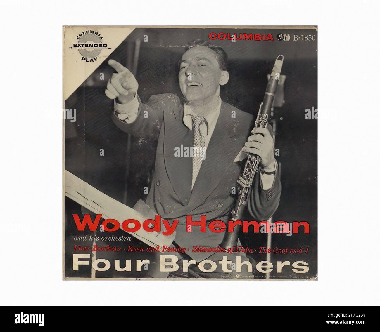 Herman Woody - 1954 01 - Vintage 45 R.P.M Music Vinyl Record Stock Photo