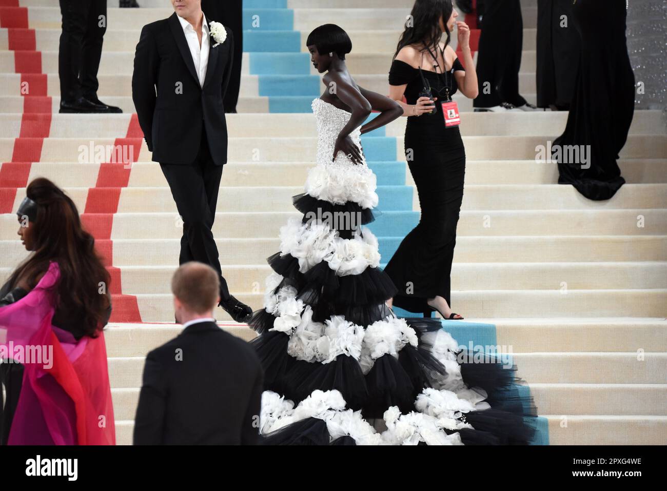 May 1, 2023, G (NEW) Adut Akech is participating a the MET Gala (fundraising event). May 1