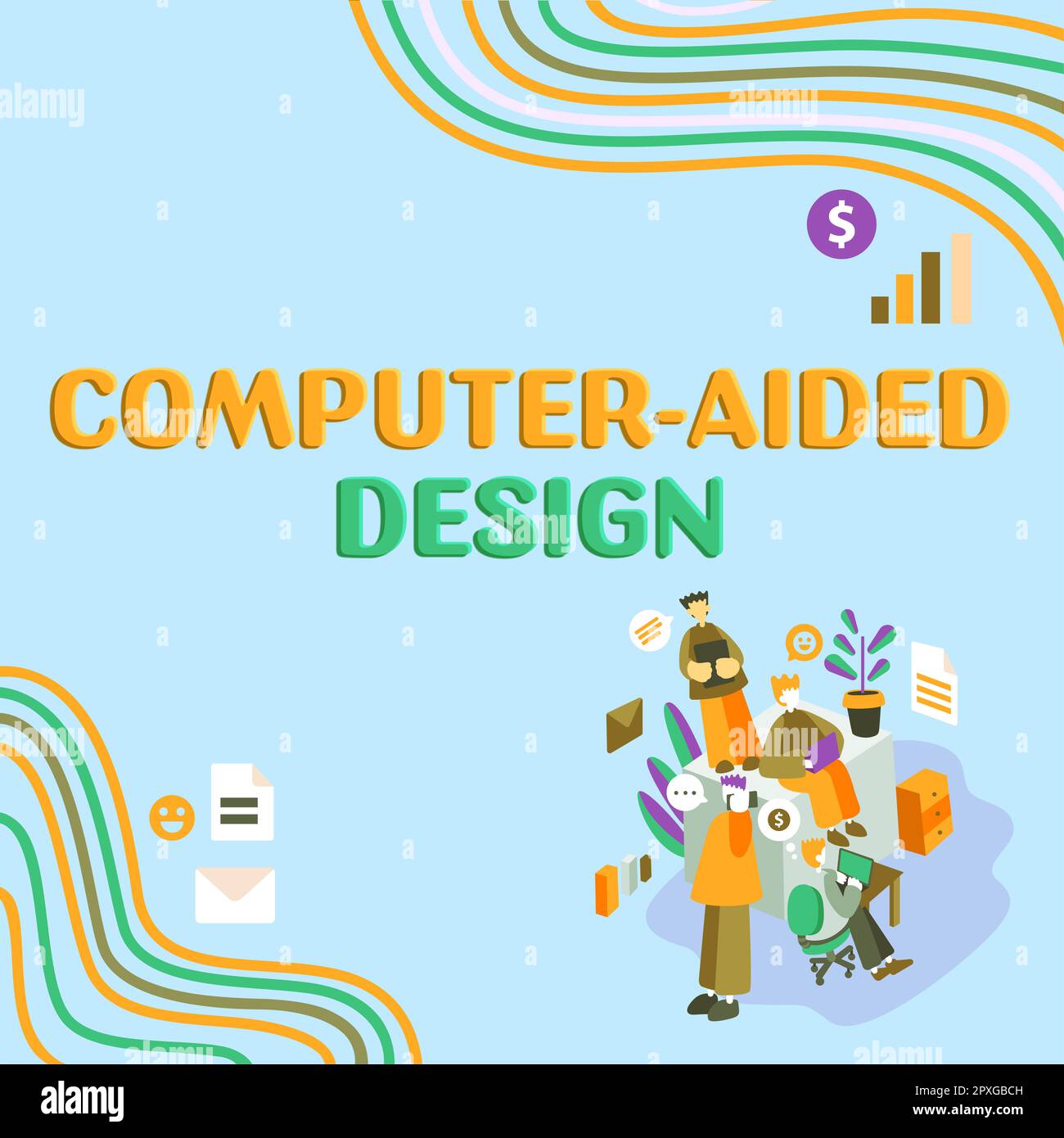 Conceptual caption Computer Aided Design, Business idea CAD industrial