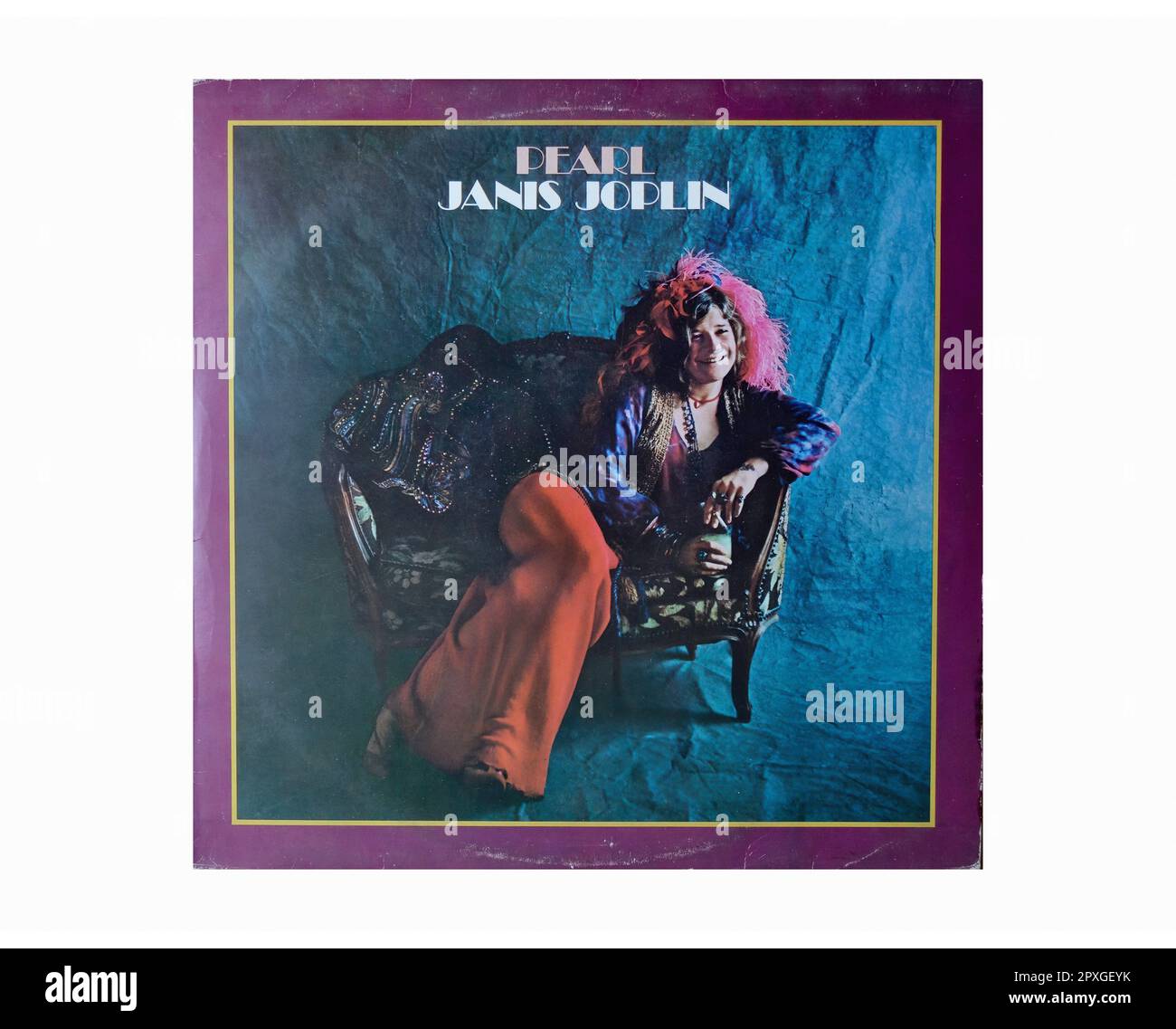 Janis Joplin - Pearl - Vintage vinyl album cover Stock Photo