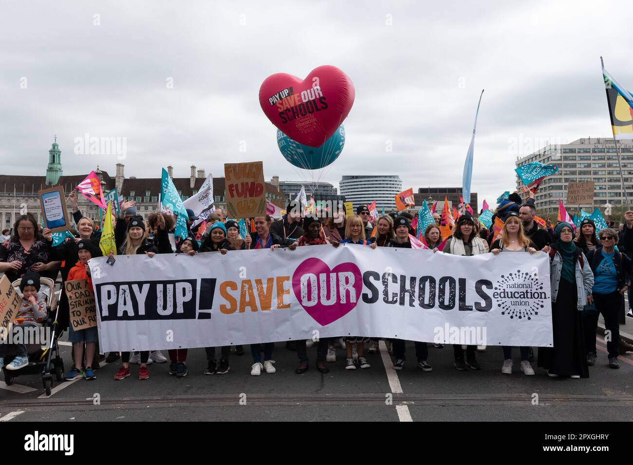 National education union balloon hi-res stock photography and images ...