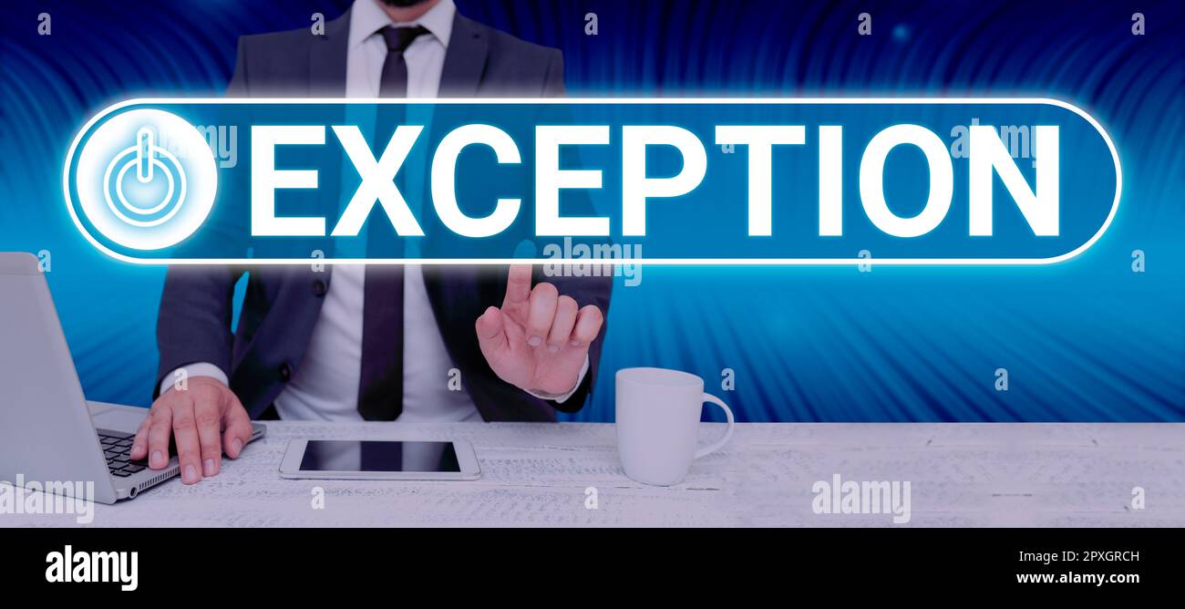 Exception to rule hi-res stock photography and images - Alamy