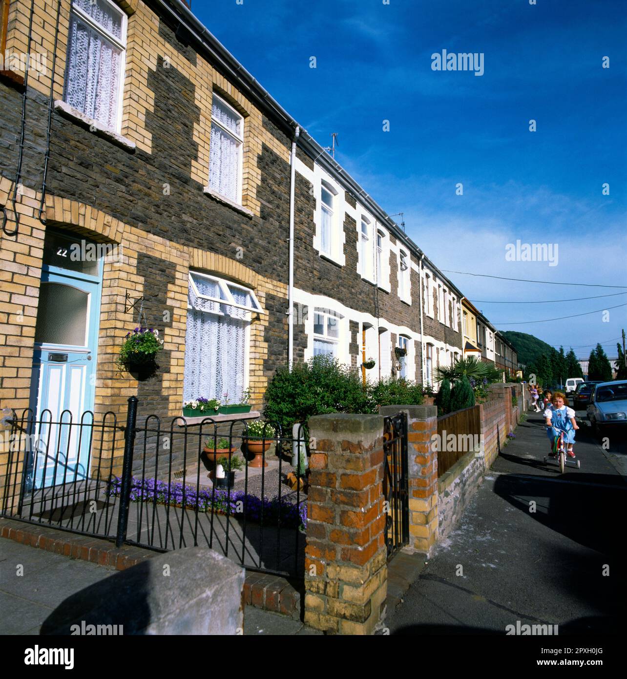 Cardiff Wales Moy Road Taffs Well Children Playing Outside Victorian