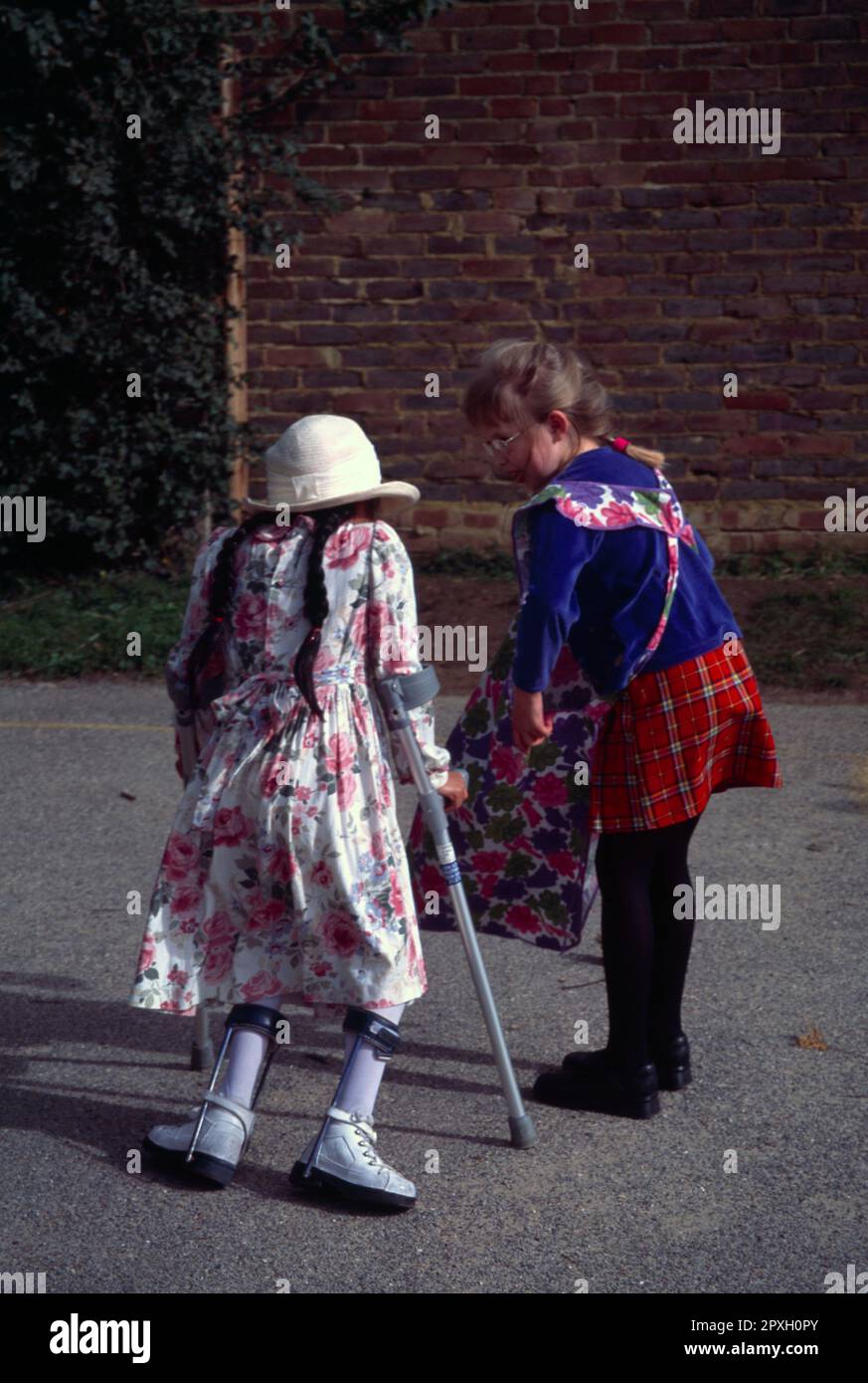 Primary School Children dressed in Fancy Dress for Book Day Disabled