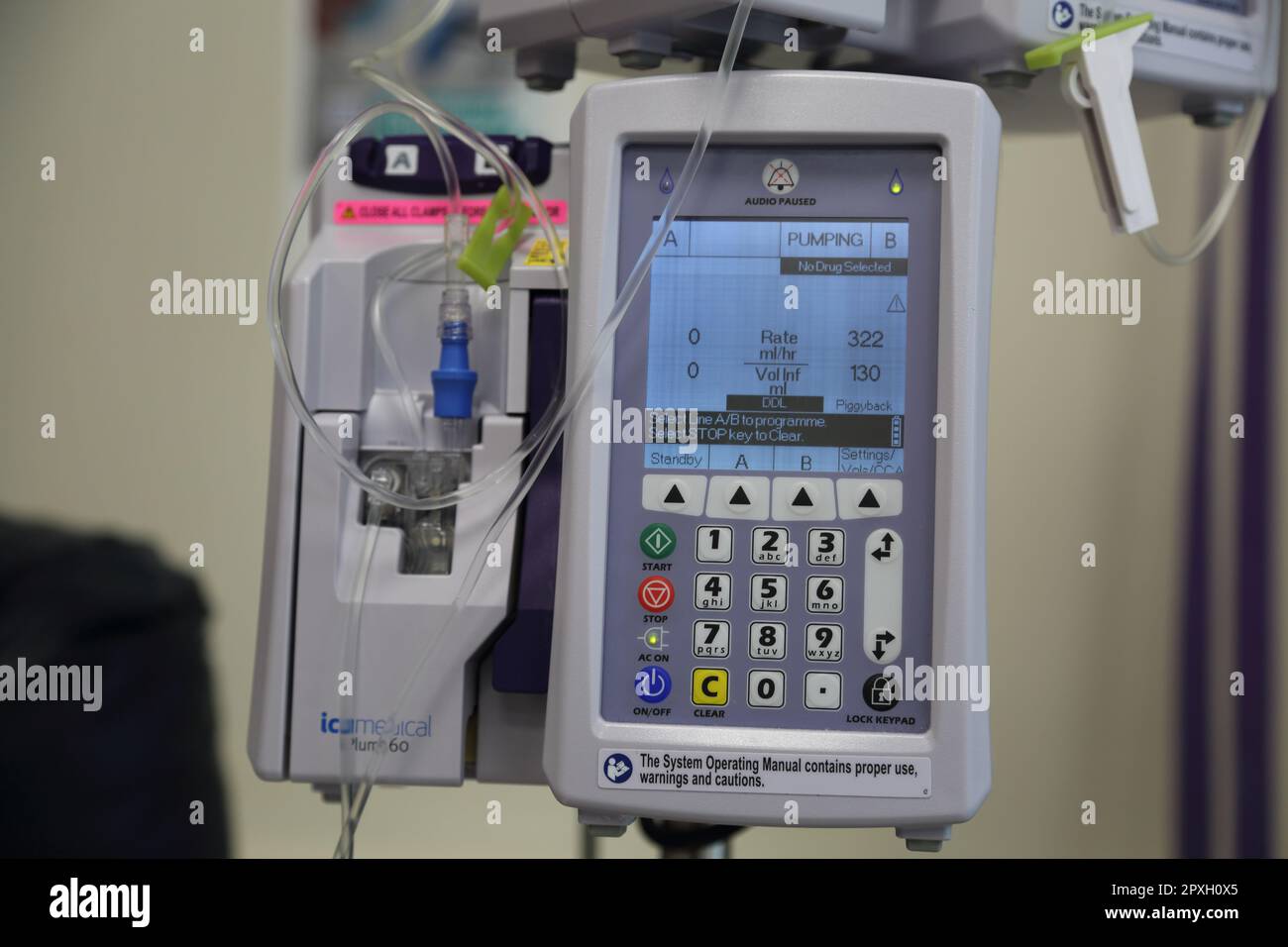 Intravenous (IV) Infusion Chemotherapy Pump Stock Photo Alamy