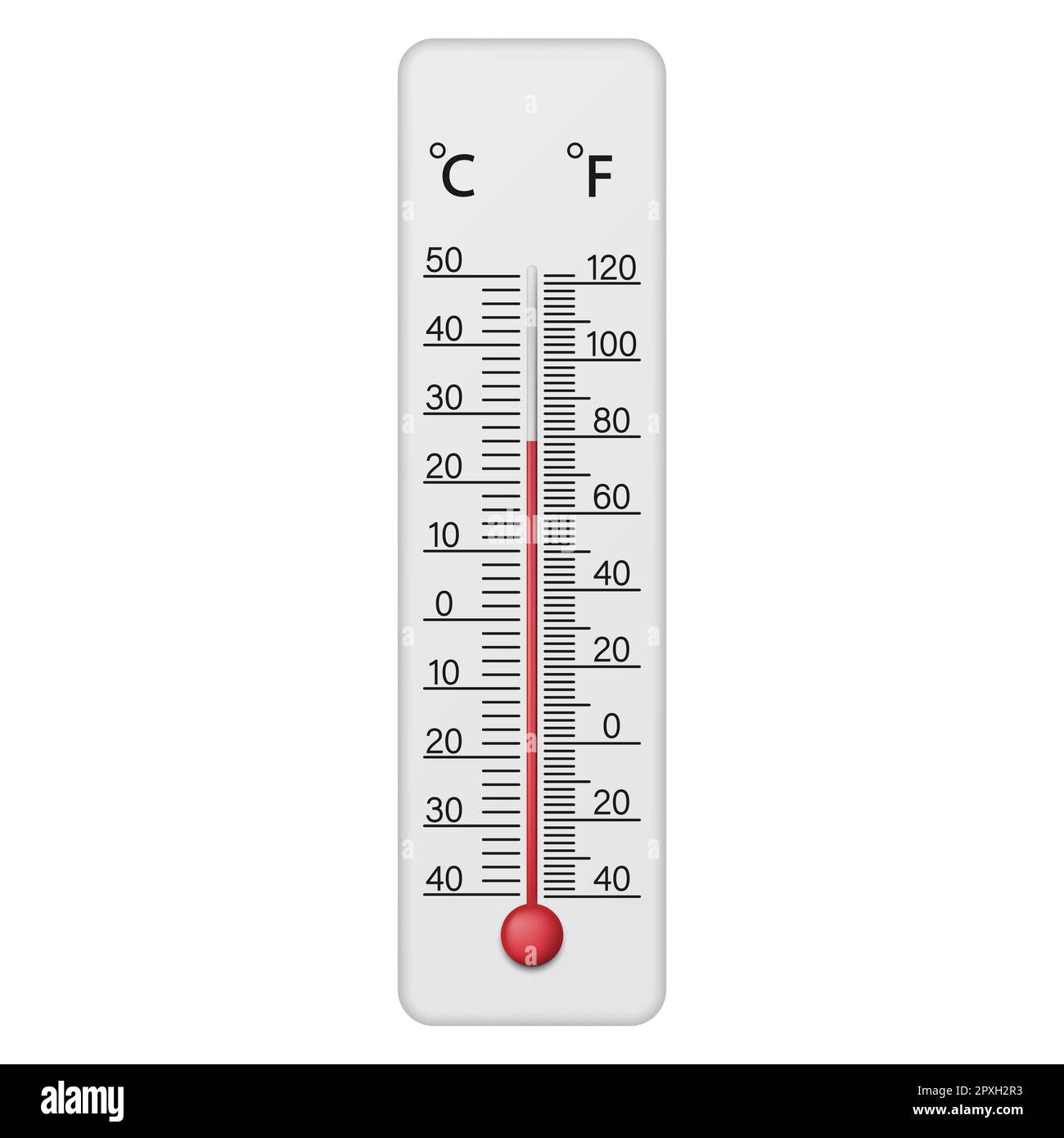 Celsius Scale Thermometer Drawing