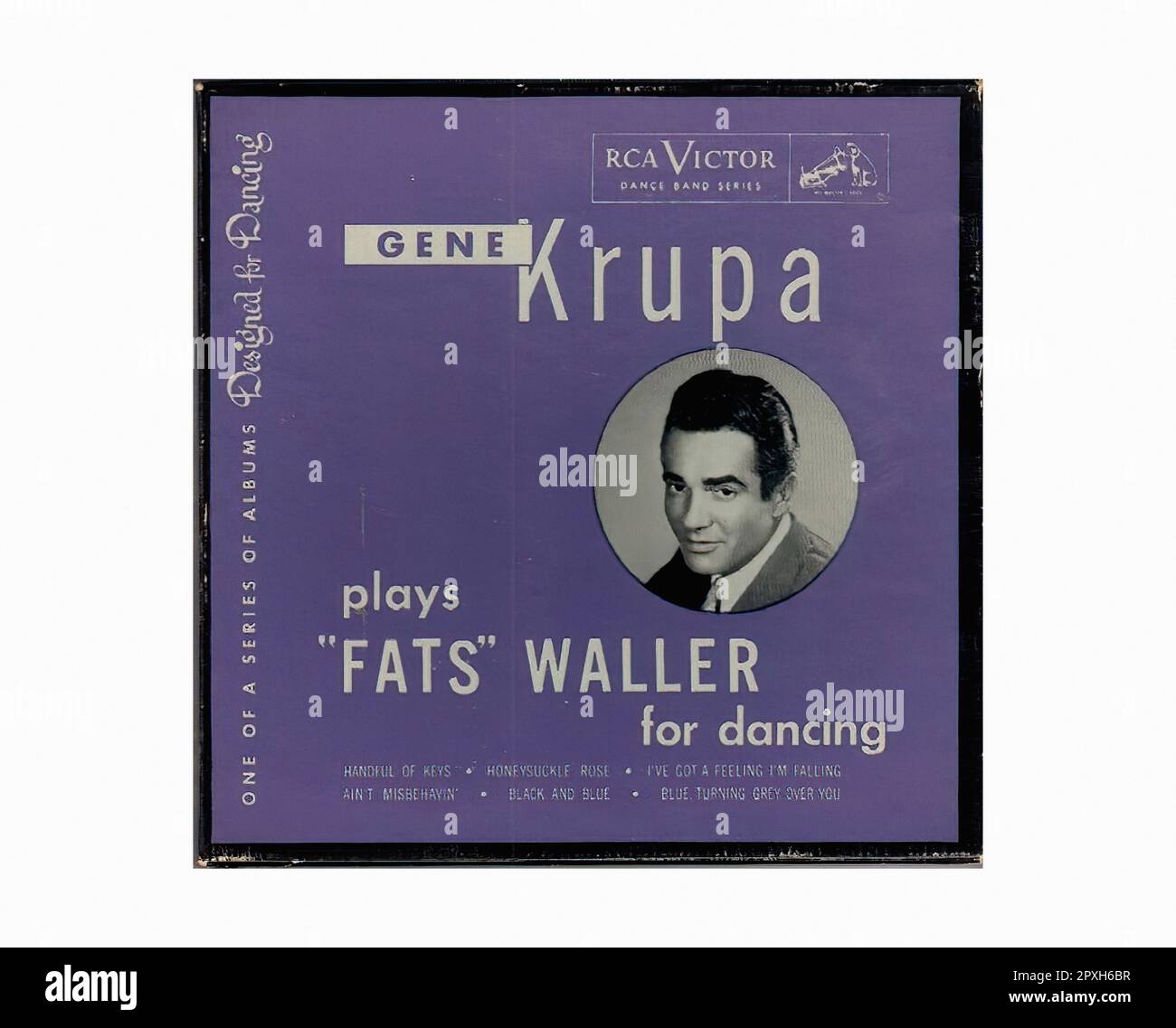 Krupa Gene - 1950 01 - Vintage 45 R.P.M Music Vinyl Record Stock Photo