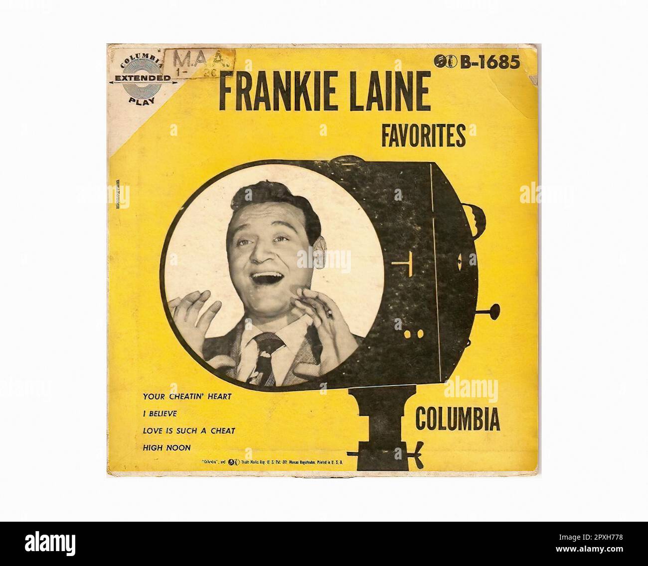 Laine Frankie - 1953 01 - Vintage 45 R.P.M Music Vinyl Record Stock Photo