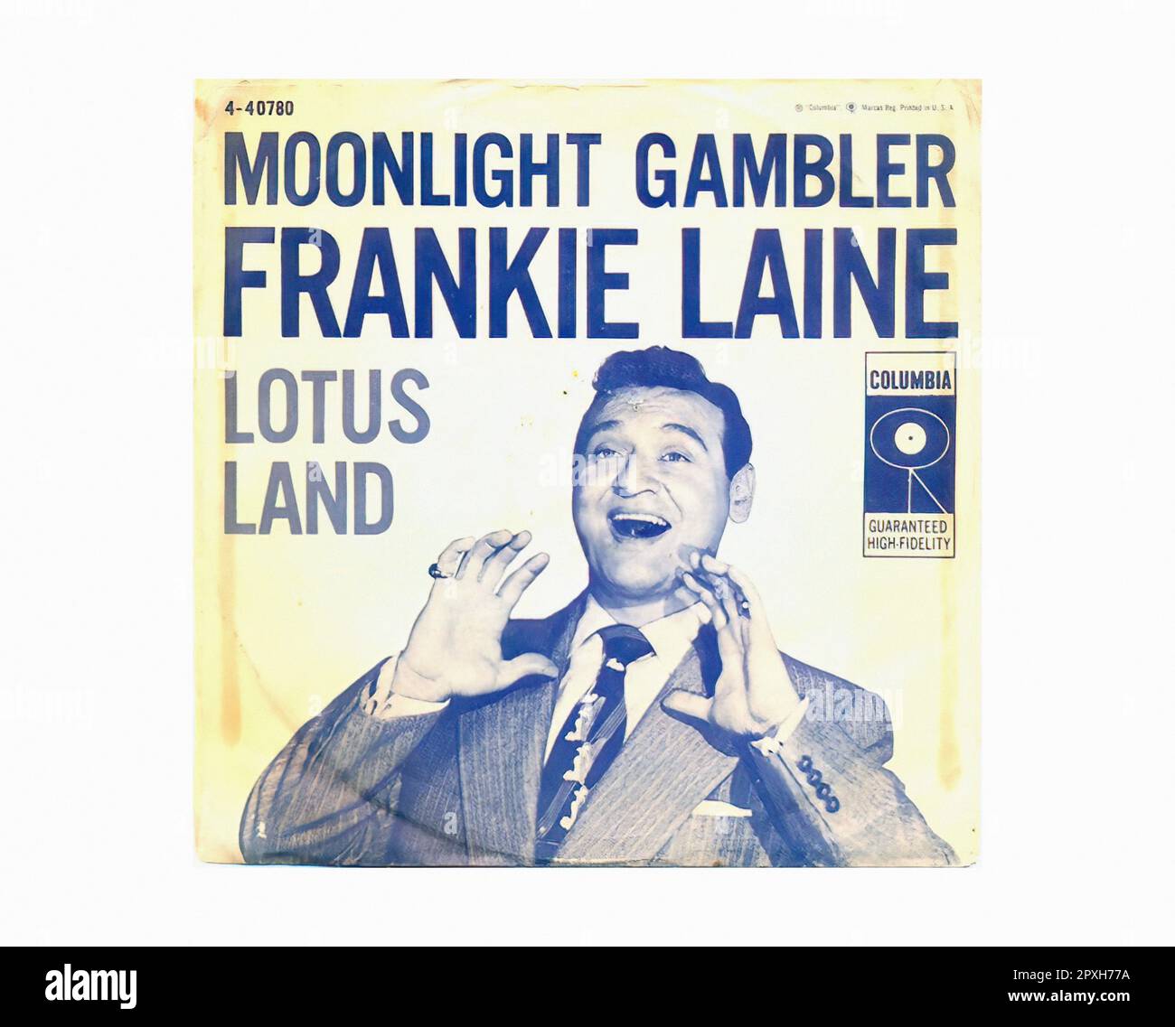 Laine Frankie - 1956 10 A - Vintage 45 R.P.M Music Vinyl Record Stock Photo