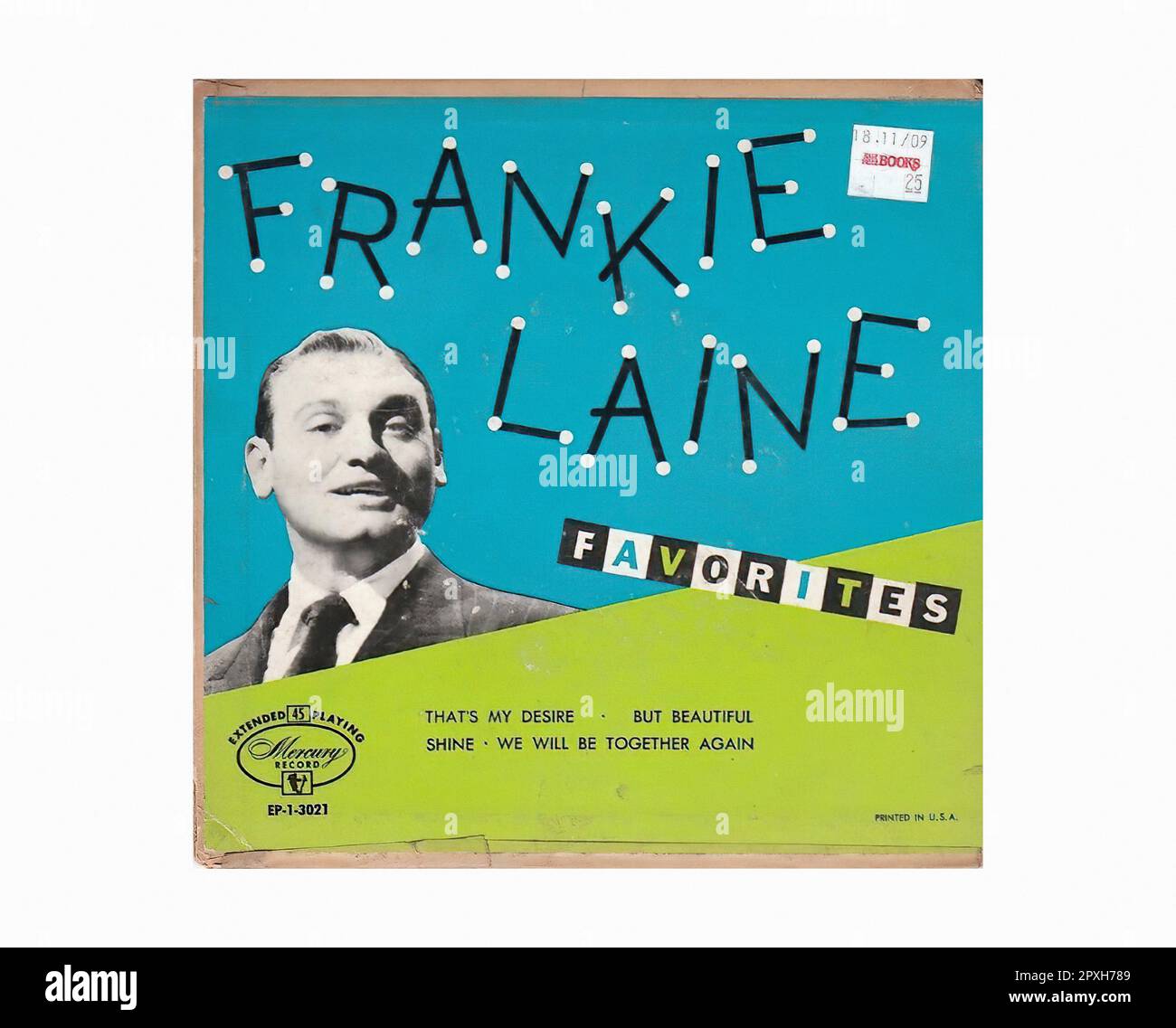 Laine Frankie - 1952 01 - Vintage 45 R.P.M Music Vinyl Record Stock Photo