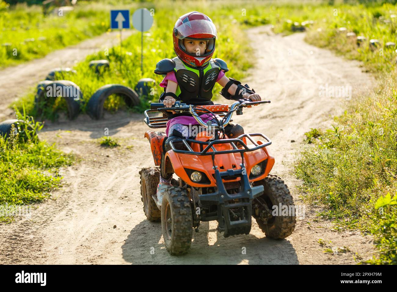 Girls ride cheap on quad