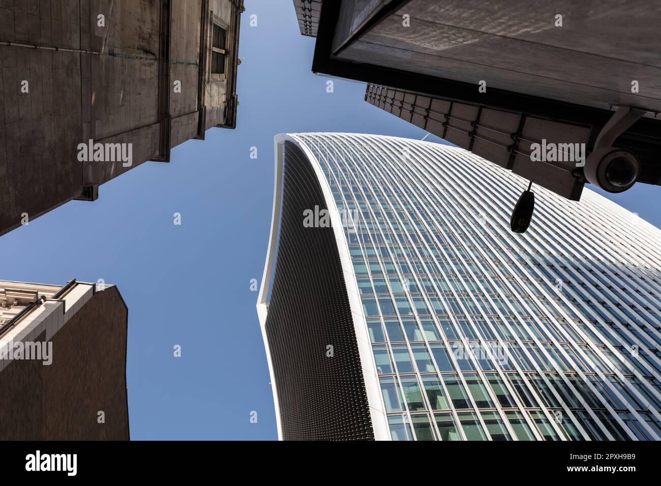 20 Fenchurch Street in City of London. Neo futurism skyscraper also ...