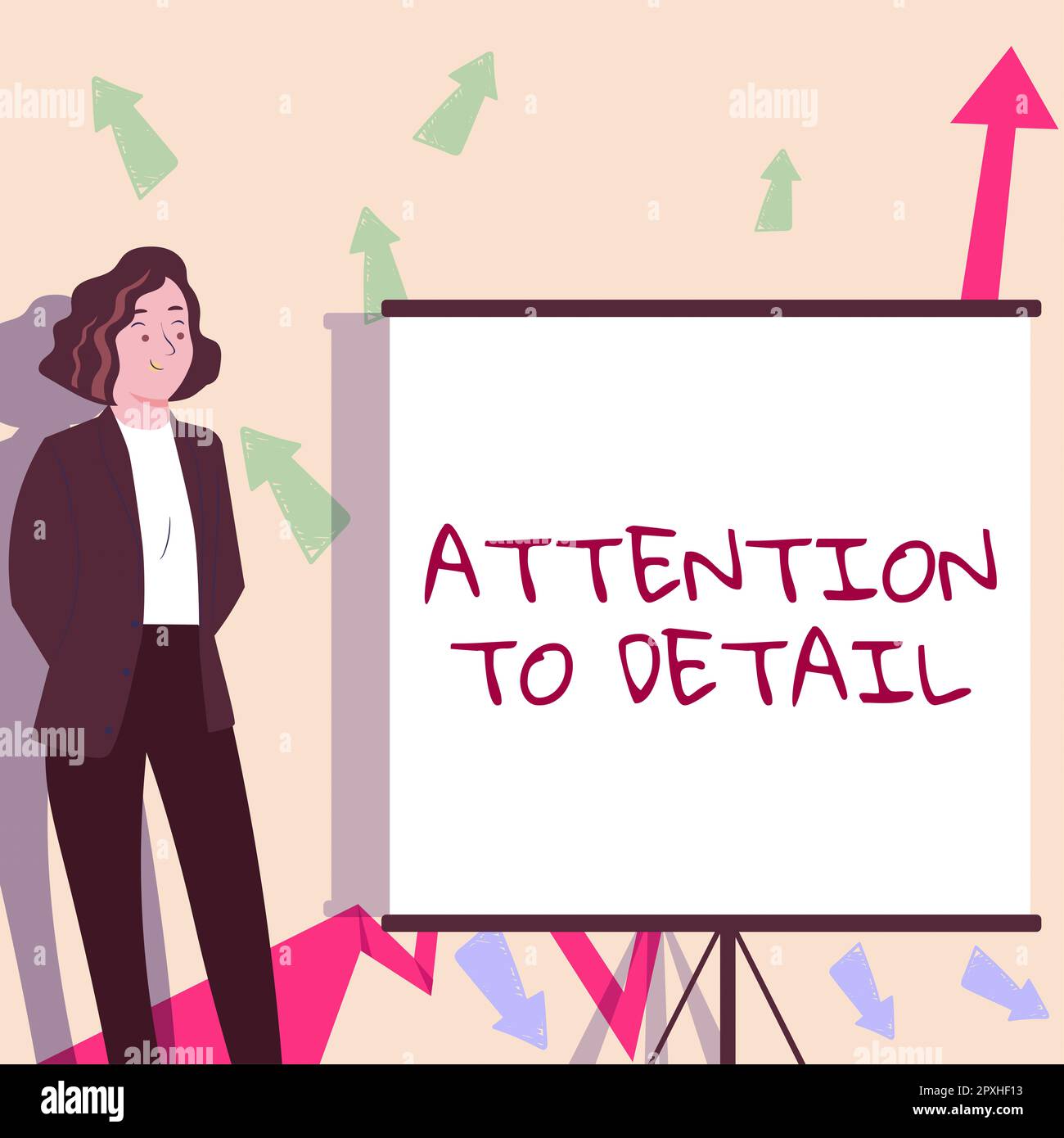 Conceptual caption Attention to Detail, Business concept Achieve ...