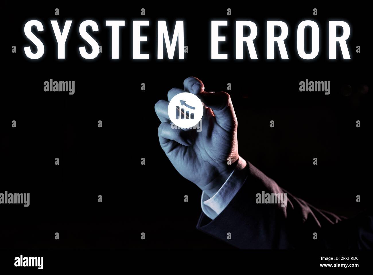 Conceptual caption System Error, Word Written on Technological failure ...