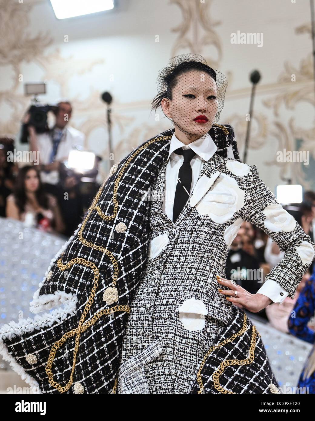 Sora Choi attends The 2023 Met Gala Celebrating Karl Lagerfeld: A