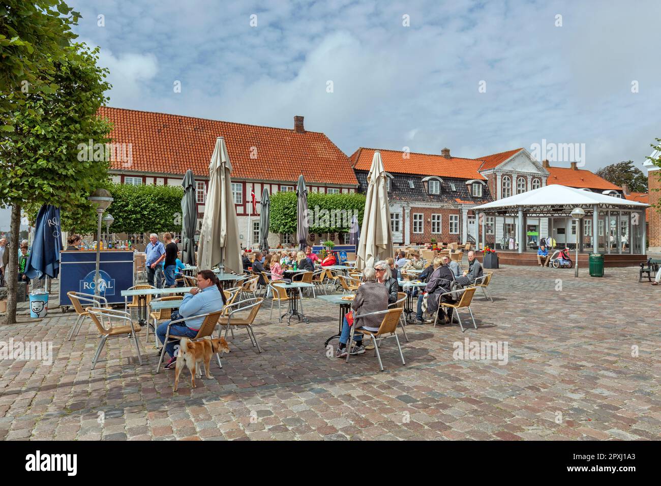 People At Cafes Restaurants In Rinkobing Town Square Torvet People At Cafes Restaurants In Rinkobing Town Square Torvet
