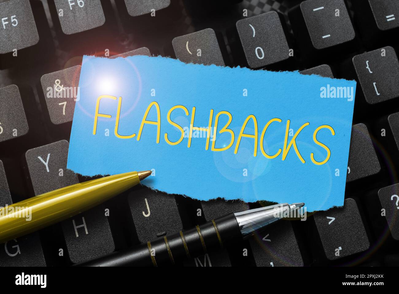 Conceptual display Flashbacks, Concept meaning interruption of