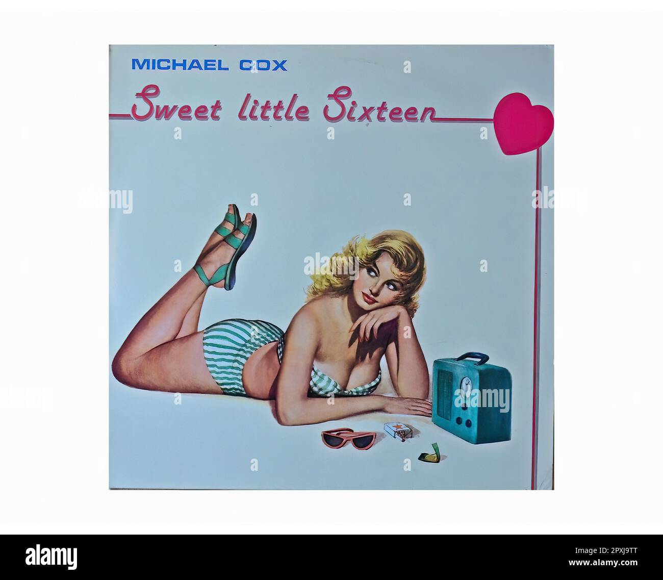 Michael Cox - Sweet Little Sixteen - Vintage L.P Music Vinyl Record Stock Photo