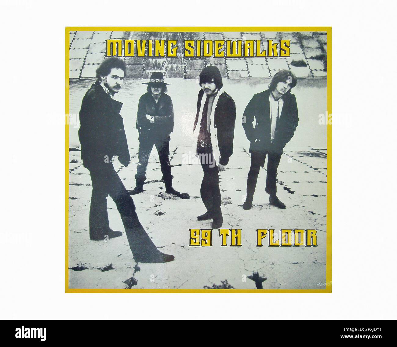 Moving Sidewalks - 99th Floor - Vintage Vinyl Record Sleeve Stock Photo