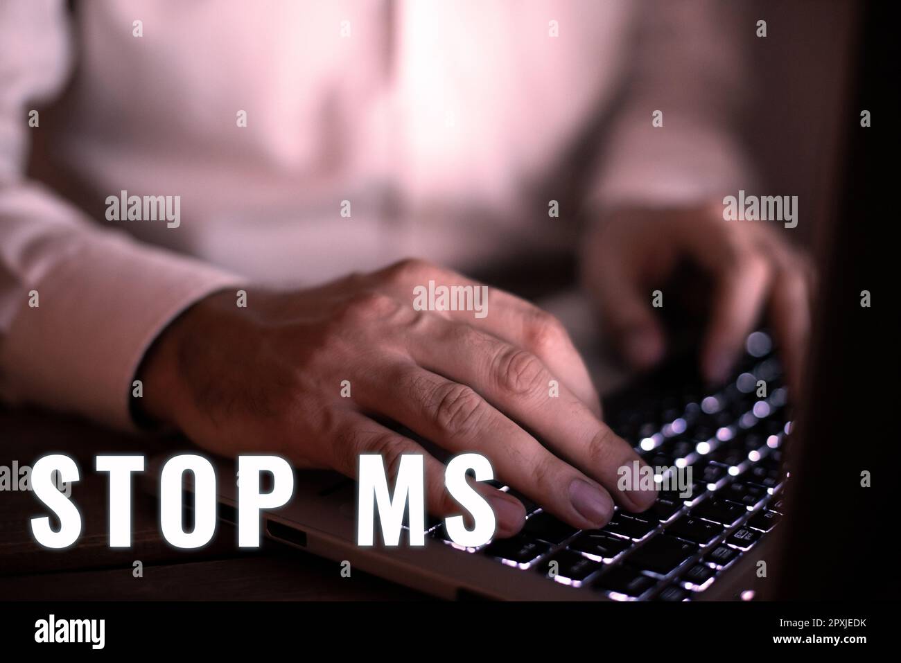 Text showing inspiration Stop Ms, Business idea prevent disease marked