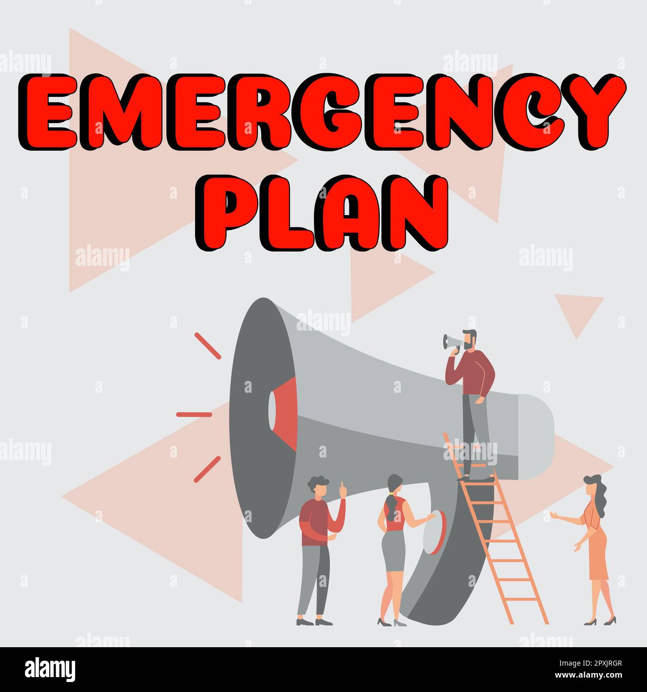 Text showing inspiration Emergency Plan, Concept meaning Procedures for