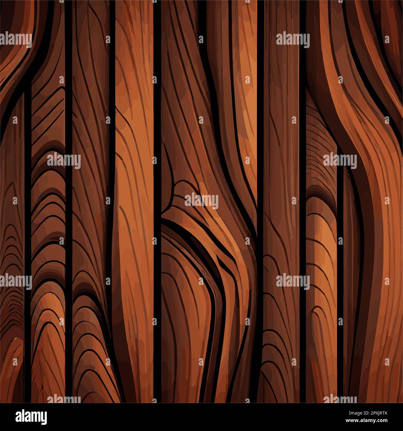 Realistic wood texture plank background, fiber texture pattern - Vector