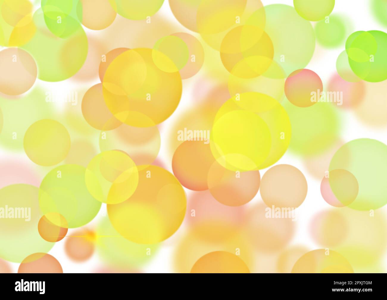 Abstract blurry bokeh background in yellow, green and brown Stock Photo