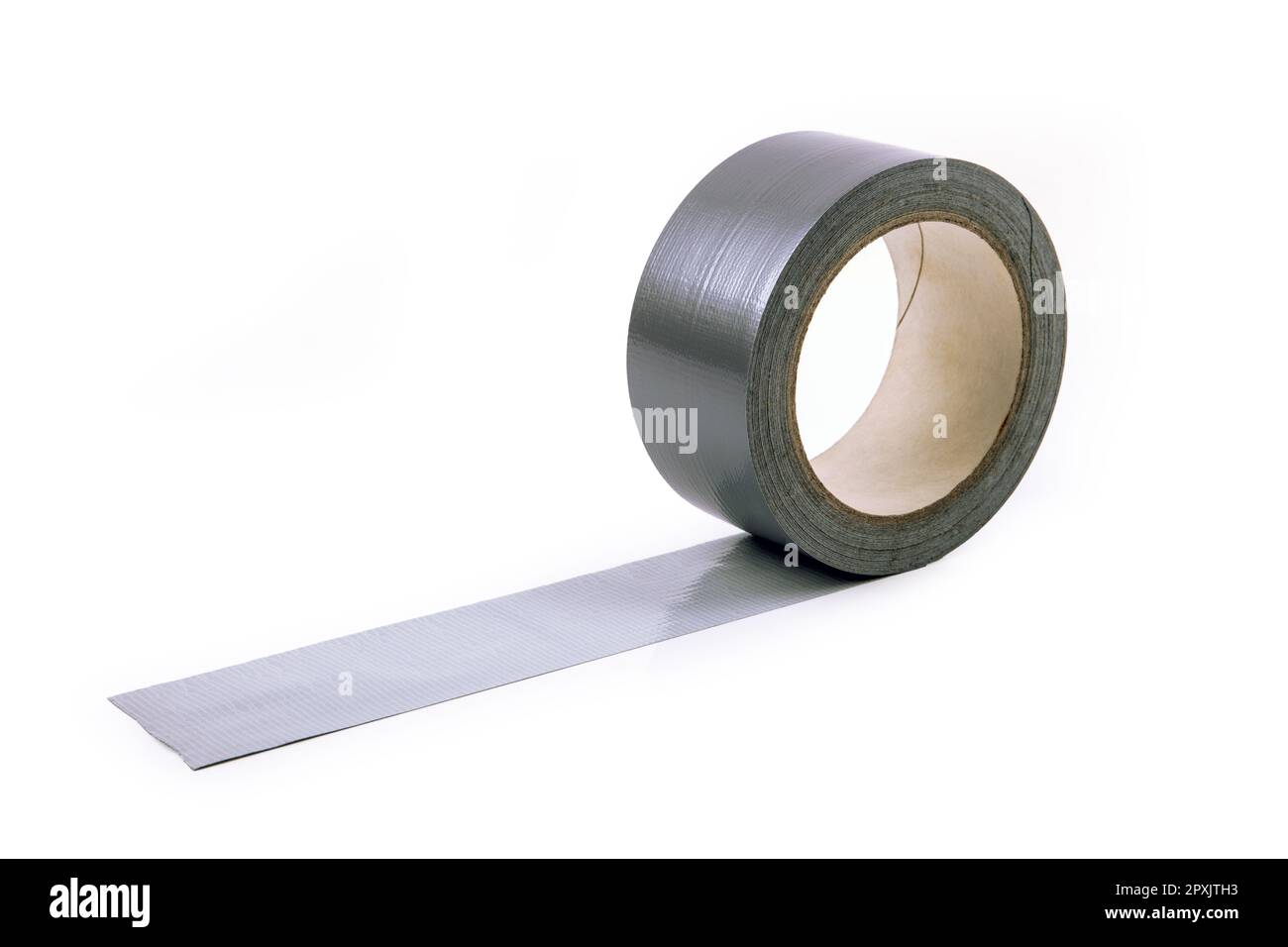 Roll of a dhesive Tape isolated over white background Stock Photo