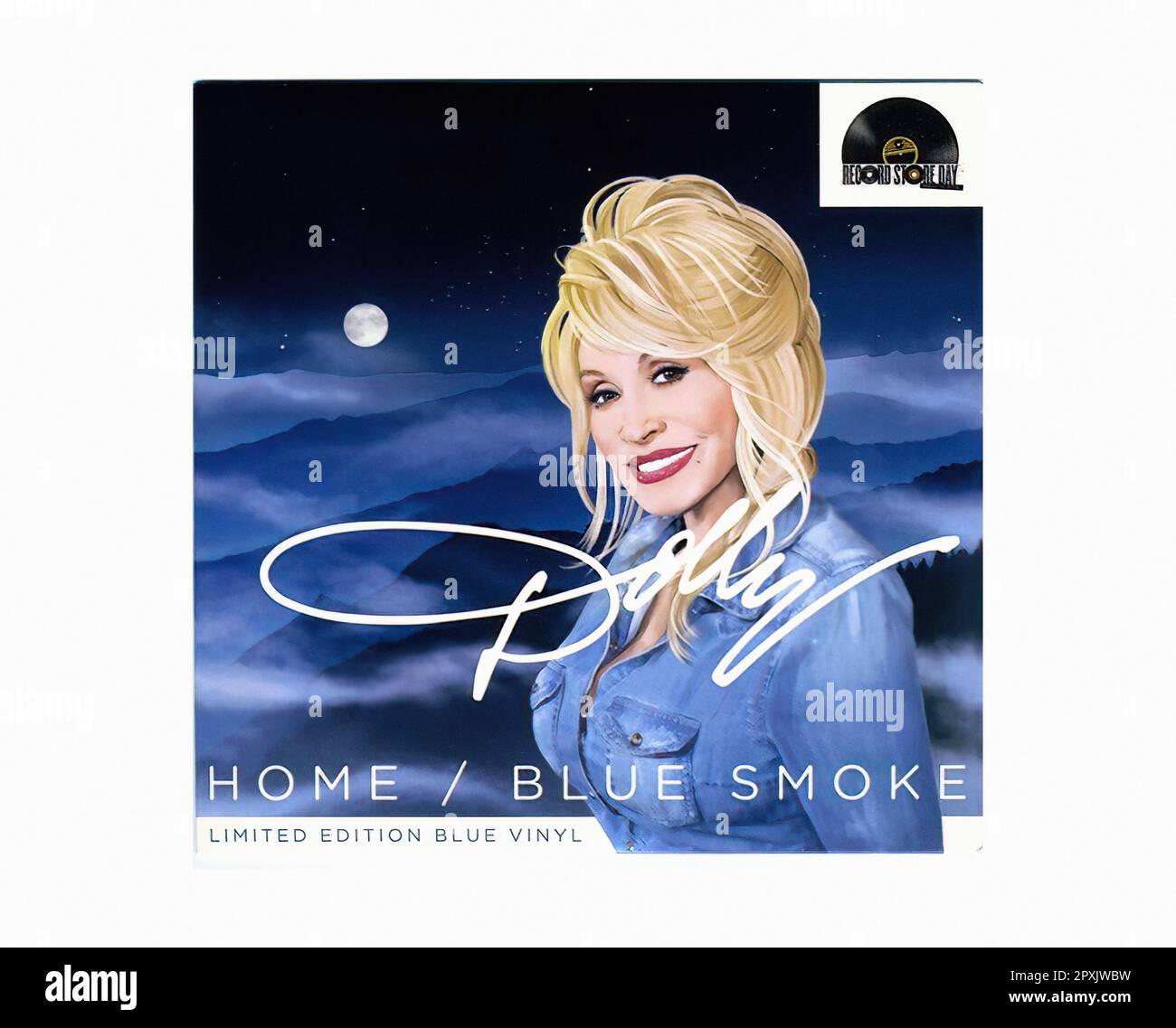 Parton Dolly - 2014 04 A - Vintage 45 R.P.M Music Vinyl Record Stock Photo