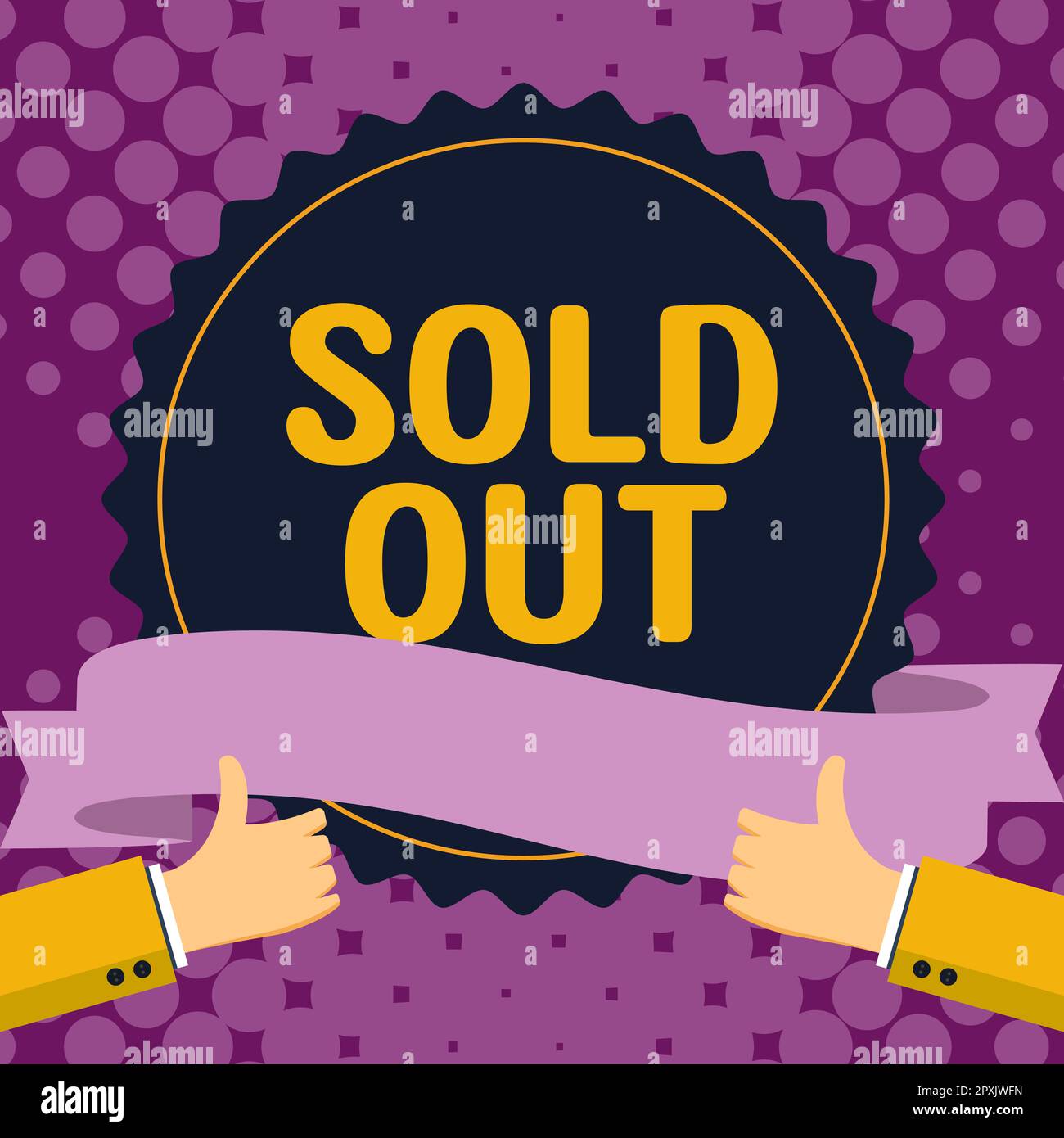 Conceptual caption Sold Out, Concept meaning Not available anymore