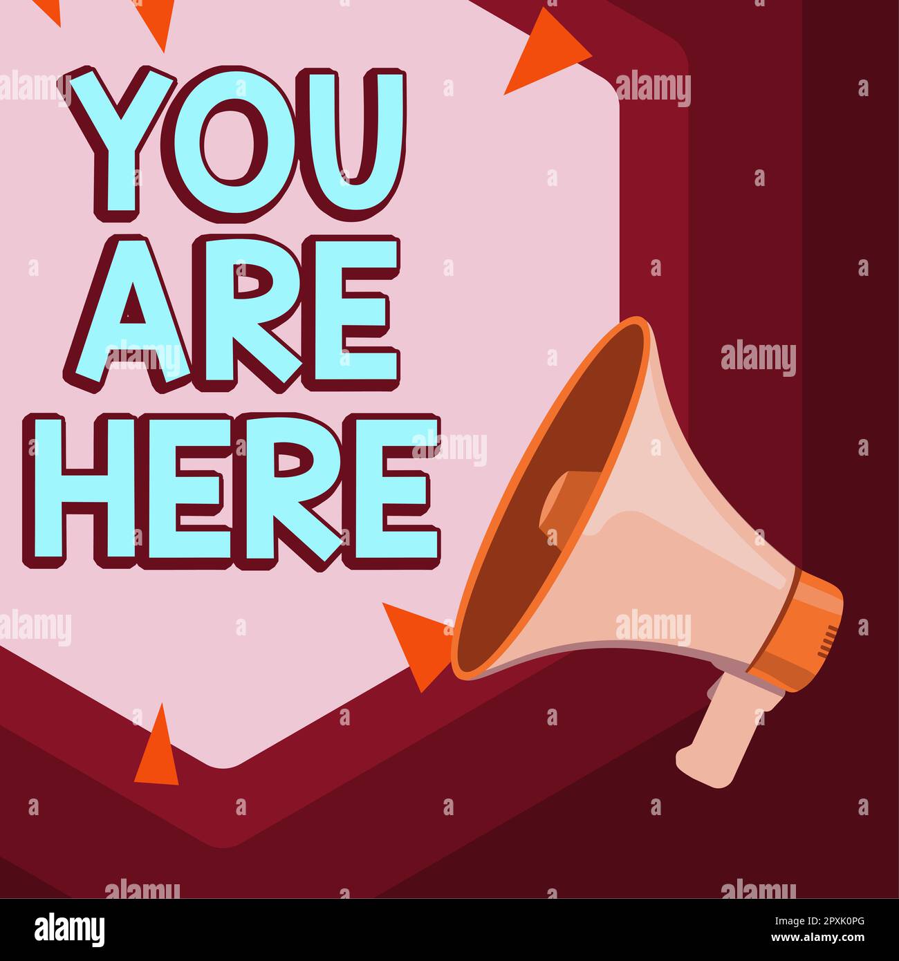 Conceptual display You Are Here, Business approach This is your