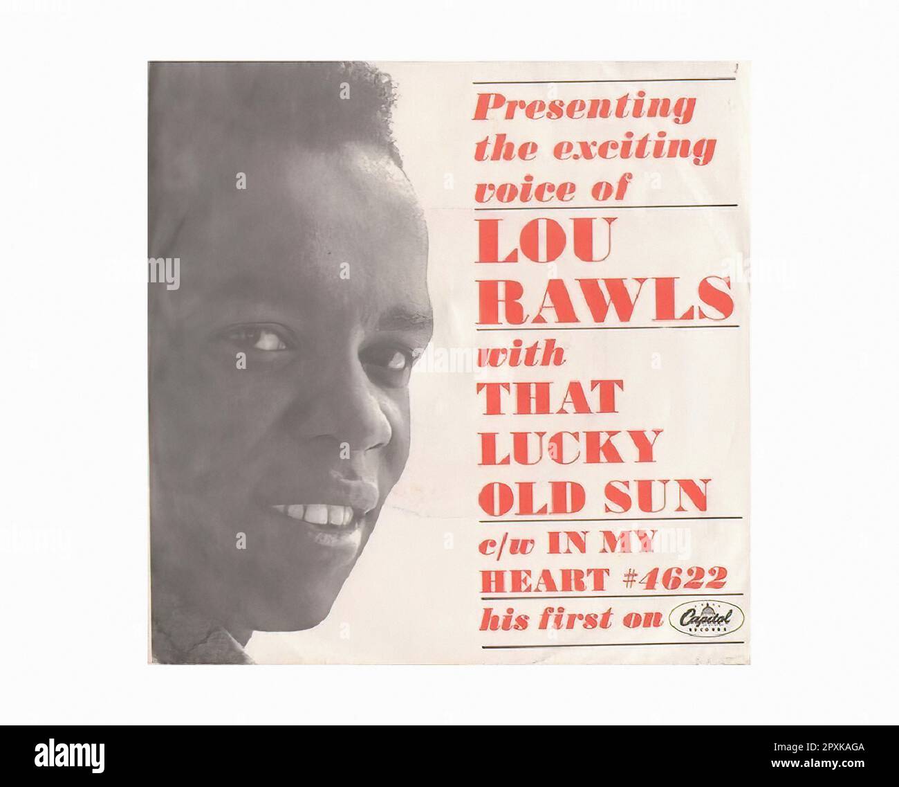 Rawls Lou - 1961 09 A - Vintage 45 R.P.M Music Vinyl Record Stock Photo