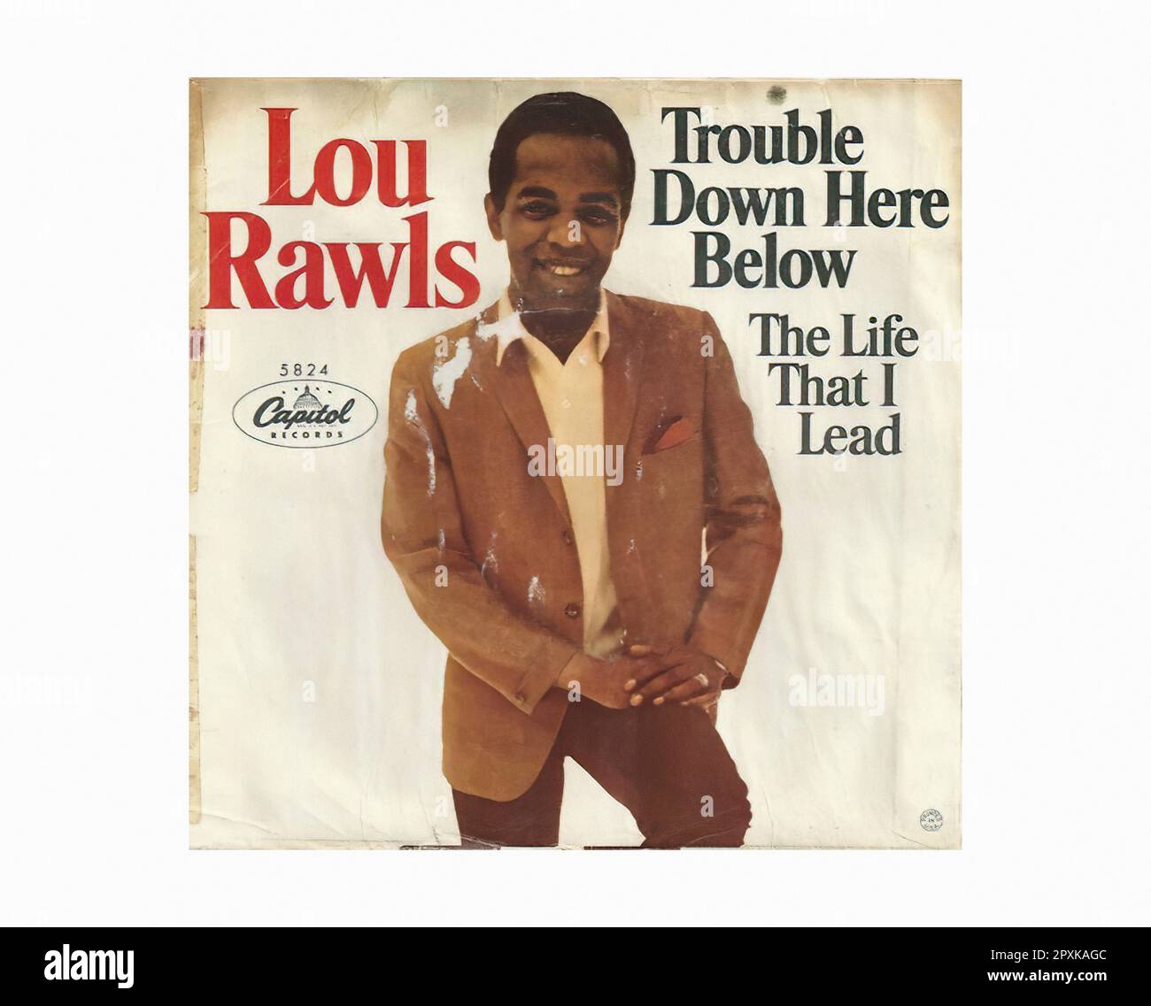 Rawls Lou 0 - 1967 01 A - Vintage 45 R.P.M Music Vinyl Record Stock Photo