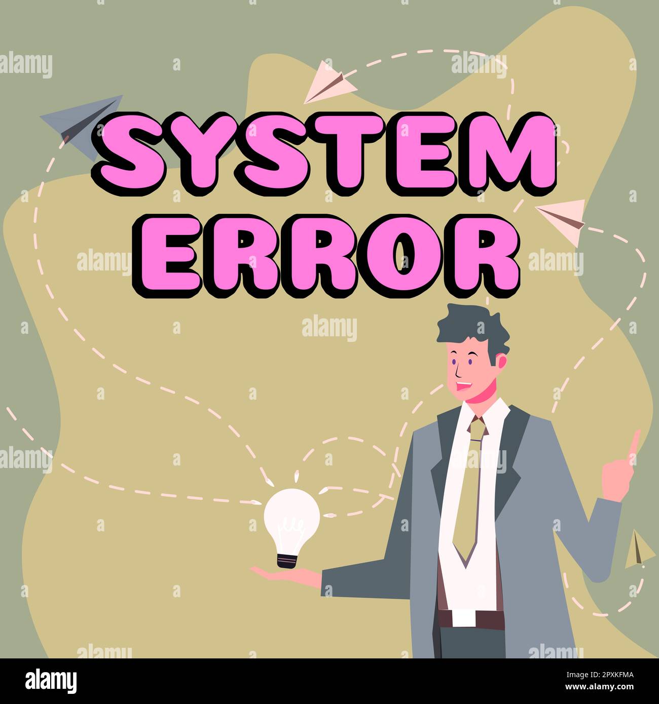 Text showing inspiration System Error, Business idea Technological ...