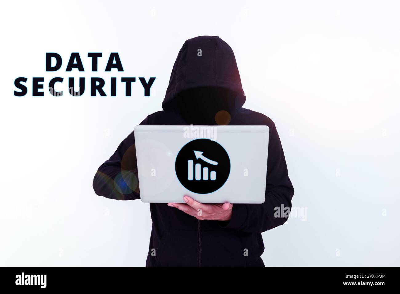 Handwriting text Data Security, Business concept Confidentiality Disk Encryption Backups Password Shielding Stock Photo