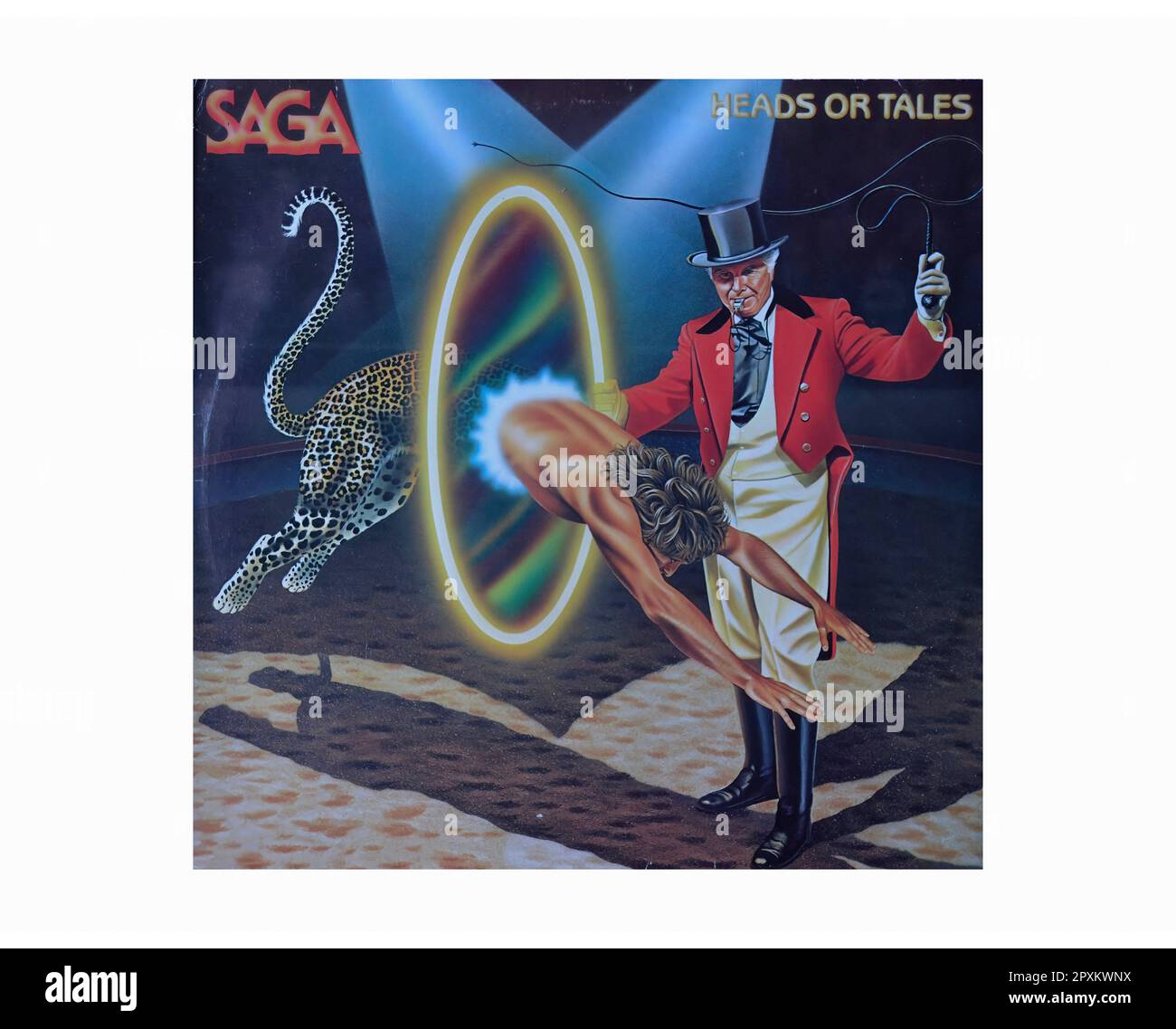 Saga Heads Or Tales Vintage L.P Music Vinyl Record Stock Photo Alamy