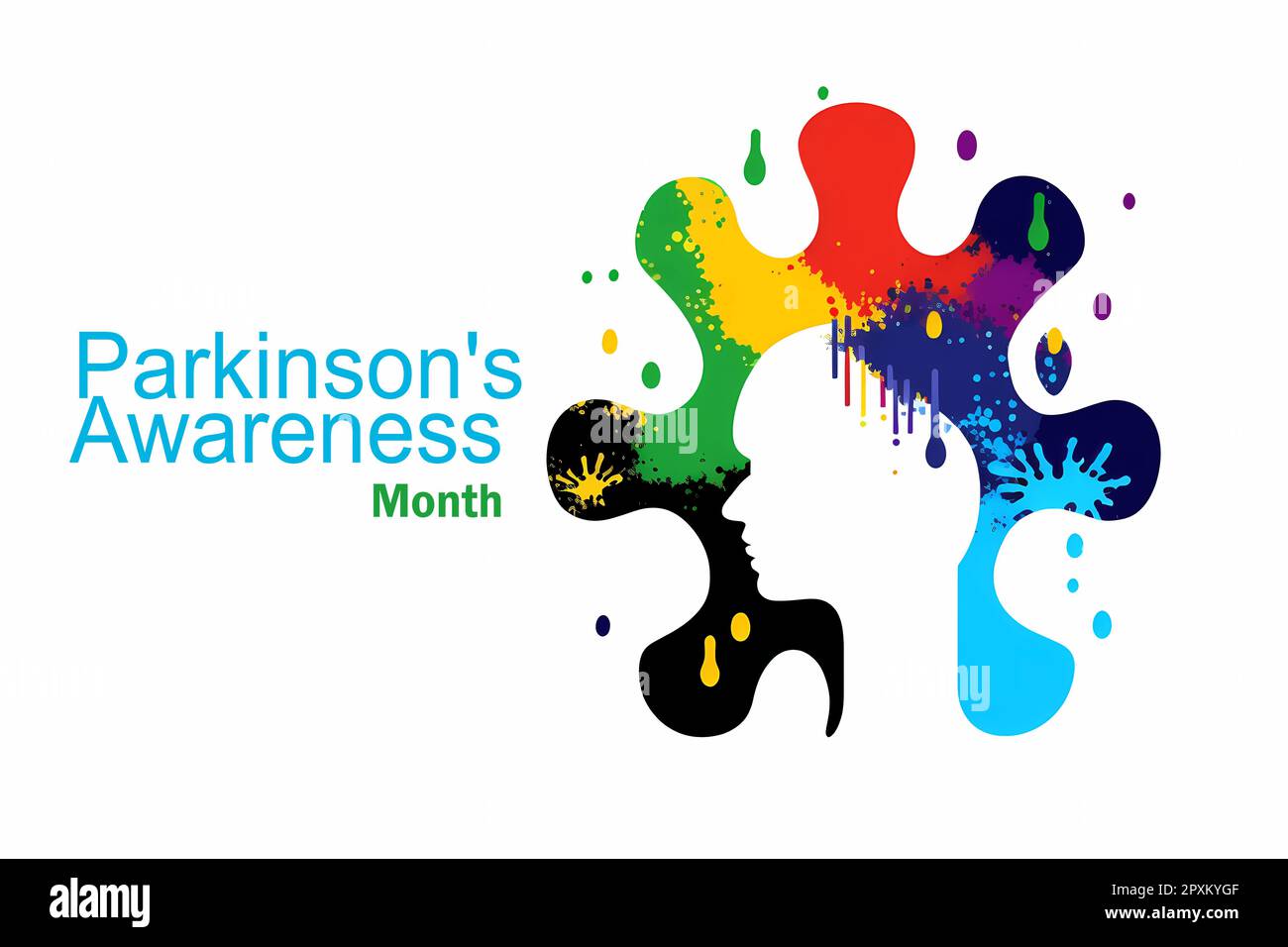 April is Parkinson's Disease Awareness Month. Holiday Concept. Template for background, banner