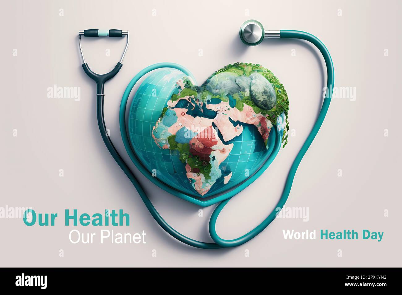 World Health Day 2023 concept 3d background. World Health Day concept