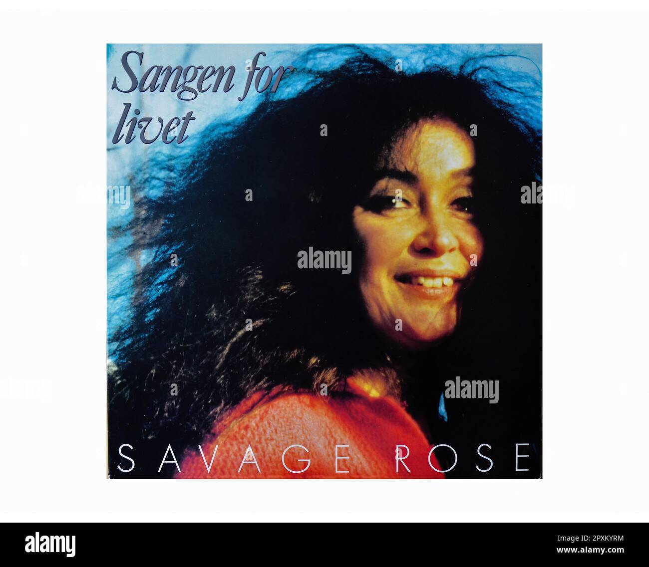 Savage Rose - For Livet - Vintage Music Vinyl Record Stock Photo -