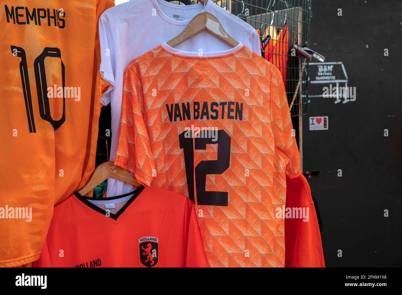 Backside T-Shirts Dutch Football Team At Amsterdam The Netherlands 27-4 ...