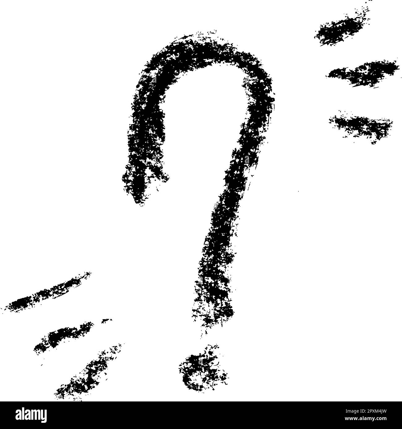 Chalk Textured Question Mark Sign Stock Vector Image & Art Alamy