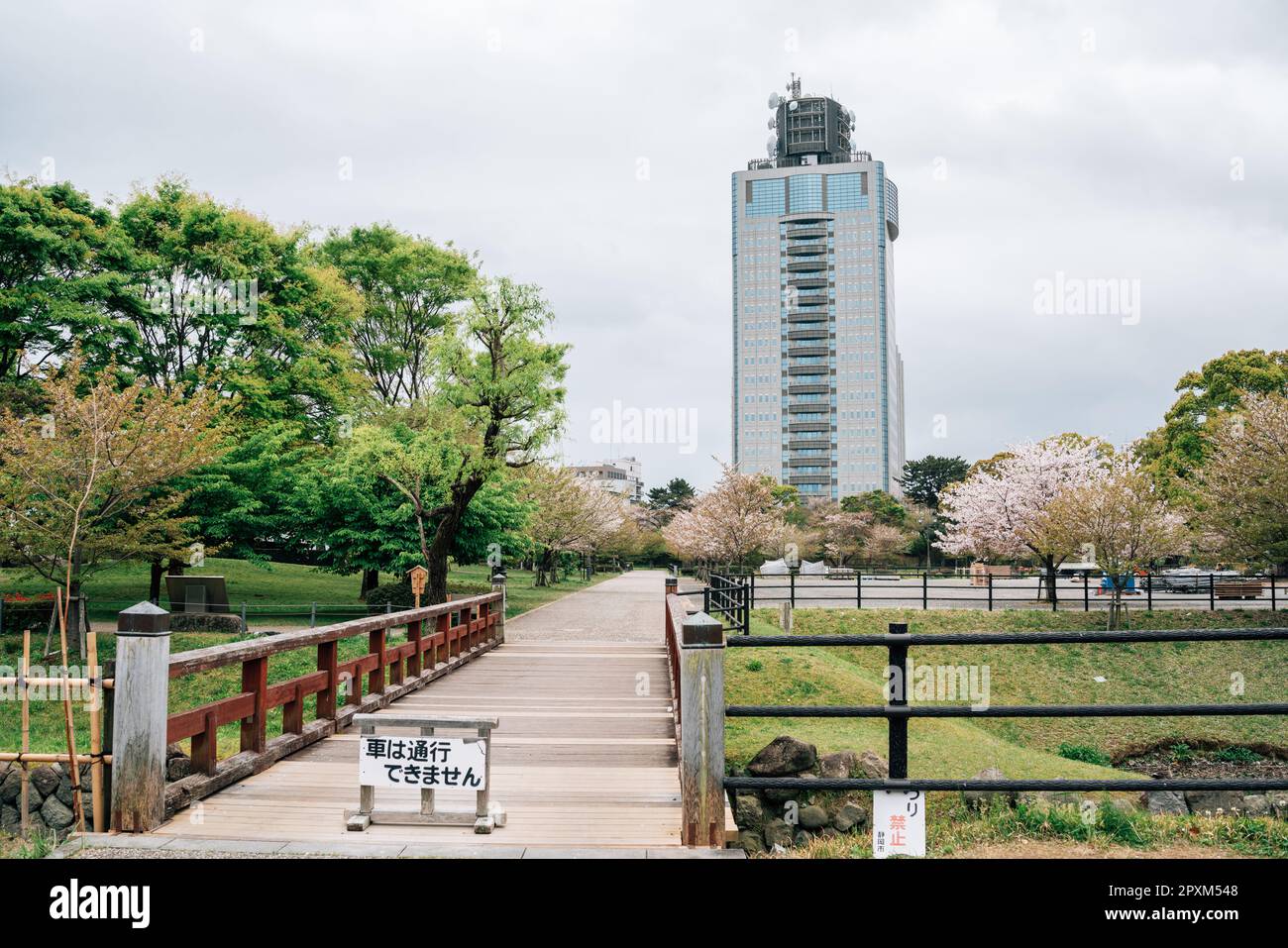 Spring of Sunpu Park in Shizuoka, Japan Stock Photo