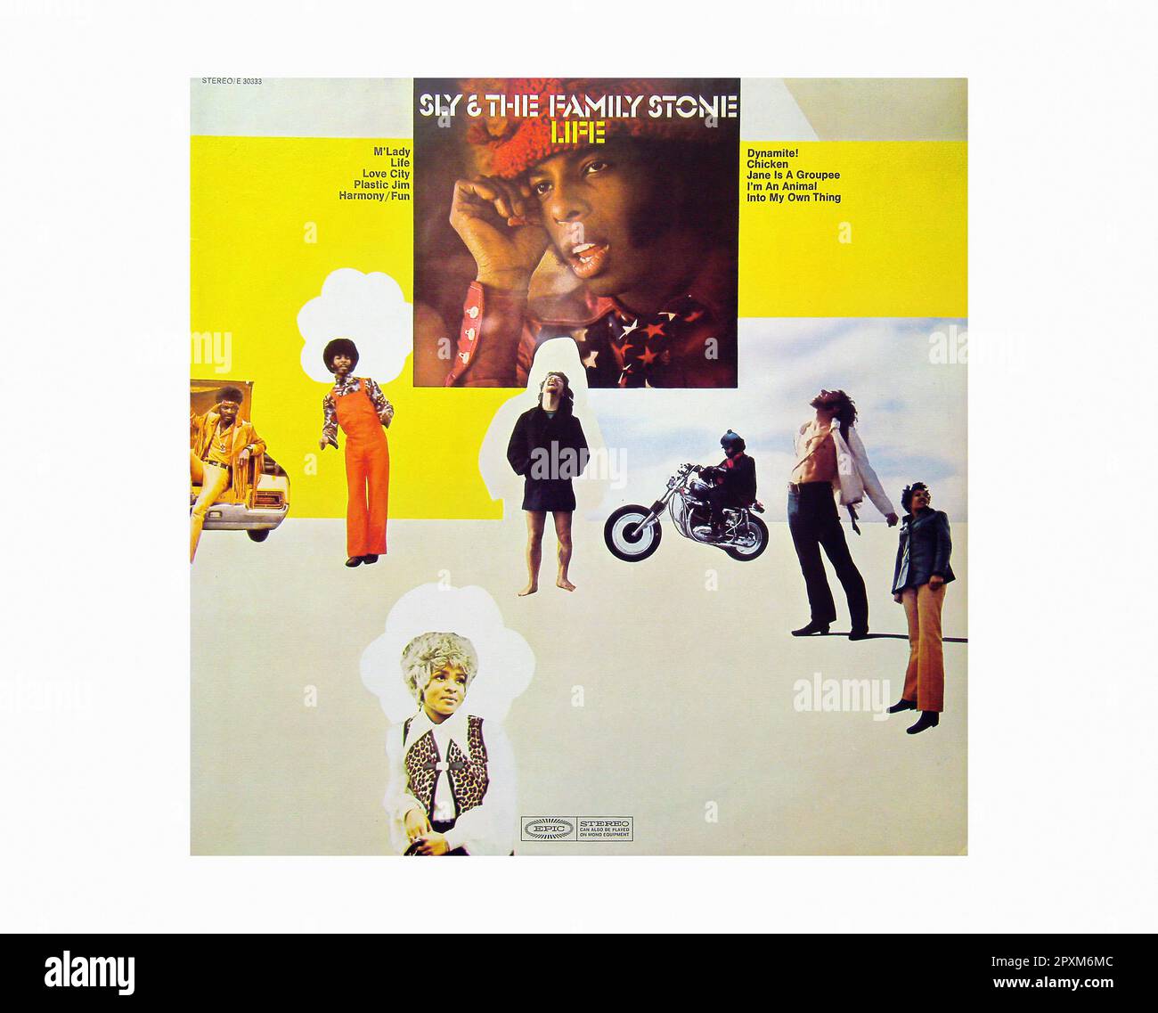 Sly & The Family Stone - Life [1968] - Vintage Vinyl Record Sleeve Stock Photo