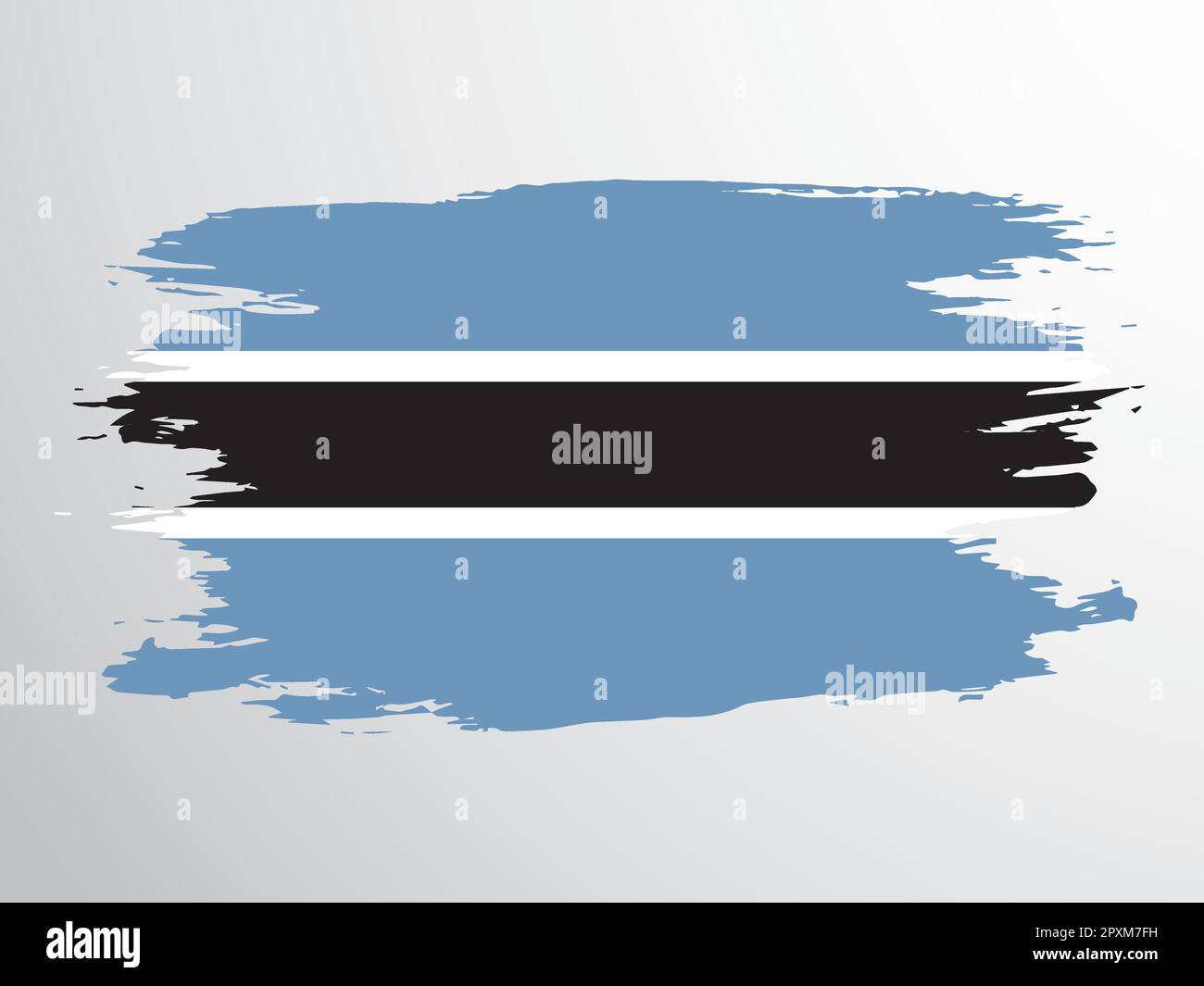 Botswana brush flag hi-res stock photography and images - Alamy