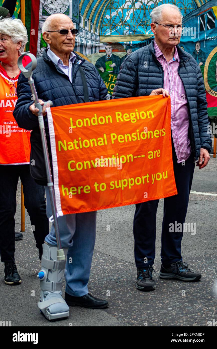 London, United Kingdom May 1st 2025 Union Workers and supporters