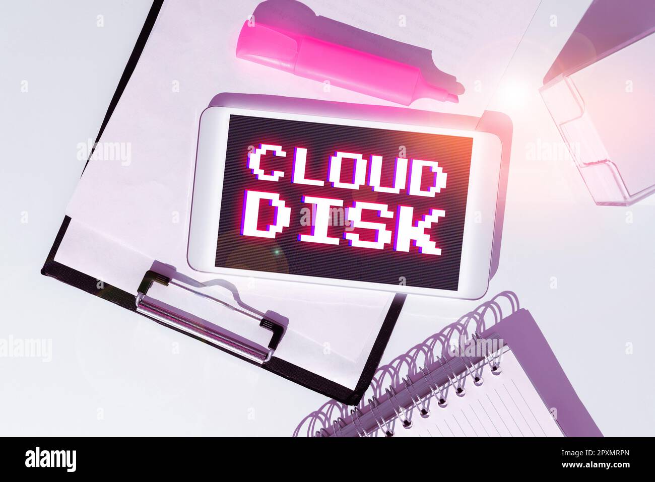 Conceptual caption Cloud Disk, Word for web base service that provides storage space on a remote server Stock Photo